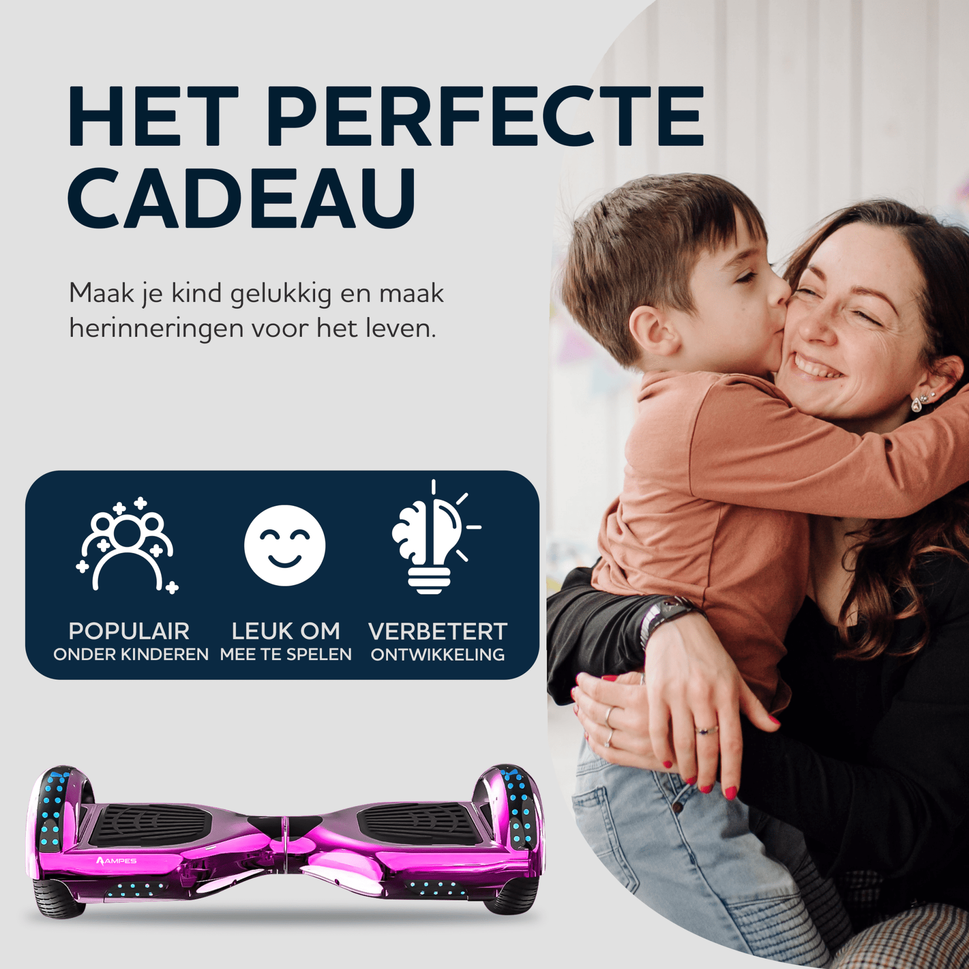 Ampes Hoverboard - Roze hoverboard 6,5 inch het perfecte cadeau maak je kind gelukkig