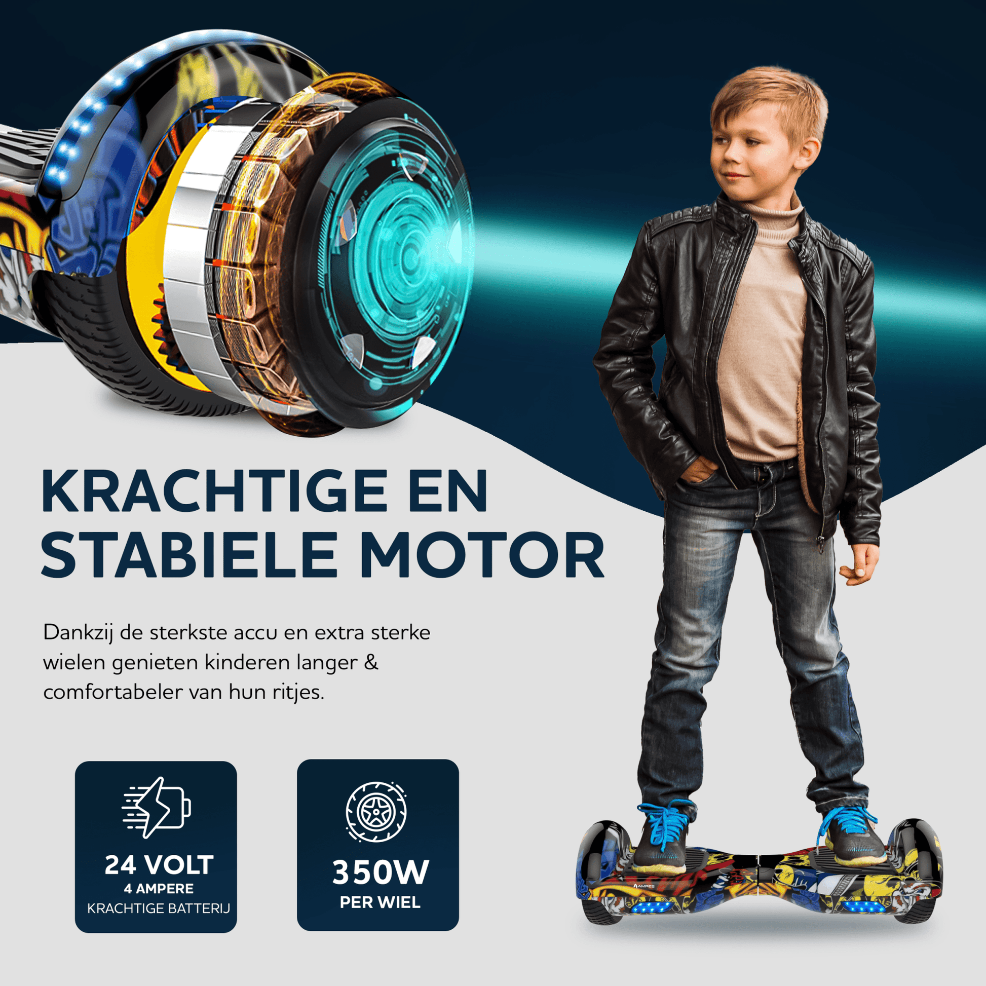 Ampes Hiphop Hoverboard krachtige motor