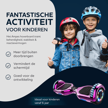 Ampes Hoverboard - Roze hoverboard 6,5 inch fantastische activiteit voor kinderen