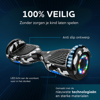 6,5 inch Hoverboard Camouflage veiligheid